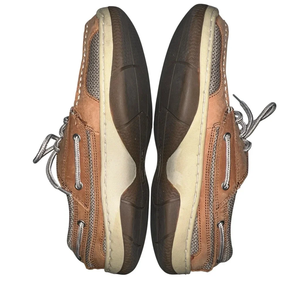 Magellan Outdoors Laguna Madre Leather Boat Shoe Style Shoes Men's Size 9D Tan